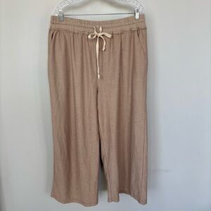 Kervology Wide Leg Elastic Waist Pants Size 1X NWT